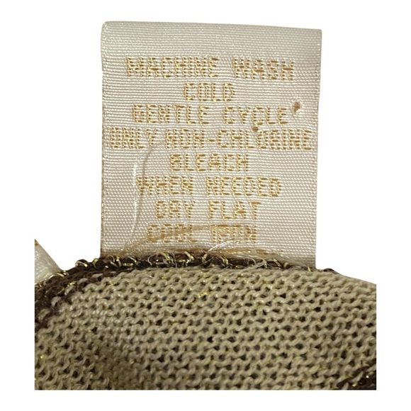 VINTAGE Daytrip Women's Striped Knit Metallic Sweater - Picture 8 of 9